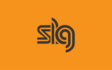 SLG Yaratıcı Eşsiz Modern Harf Logosu Tasarımı. Benzersiz bir harf dizaynına sahip stilize logo, soyut minimalist estetik ve modern cazibe sunar.