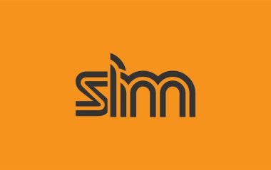 SLM Yaratıcı Eşsiz Modern Harf Logosu Tasarımı. Benzersiz bir harf dizaynına sahip stilize logo, soyut minimalist estetik ve modern cazibe sunar.