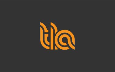 TLA Yaratıcı Eşsiz Modern Harf Logosu Tasarımı. Benzersiz bir harf dizaynına sahip stilize logo, soyut minimalist estetik ve modern cazibe sunar.
