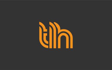 TLH Yaratıcı Eşsiz Modern Harf Logosu Tasarımı. Benzersiz bir harf dizaynına sahip stilize logo, soyut minimalist estetik ve modern cazibe sunar.