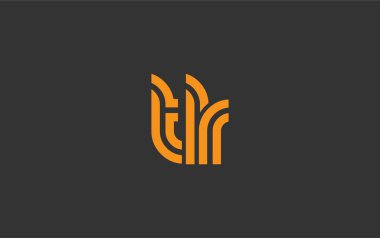 TLR Yaratıcı Eşsiz Modern Harf Logosu Tasarımı. Benzersiz bir harf dizaynına sahip stilize logo, soyut minimalist estetik ve modern cazibe sunar.