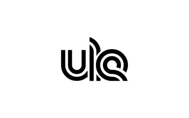 ULE Yaratıcı Eşsiz Modern Harf Logosu Tasarımı. Benzersiz bir harf dizaynına sahip stilize logo, soyut minimalist estetik ve modern cazibe sunar.