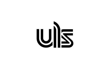 ULS Yaratıcı Eşsiz Modern Harf Logosu Tasarımı. Benzersiz bir harf dizaynına sahip stilize logo, soyut minimalist estetik ve modern cazibe sunar.