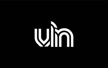 VLN Yaratıcı Eşsiz Modern Harf Logosu Tasarımı. Benzersiz bir harf dizaynına sahip stilize logo, soyut minimalist estetik ve modern cazibe sunar.