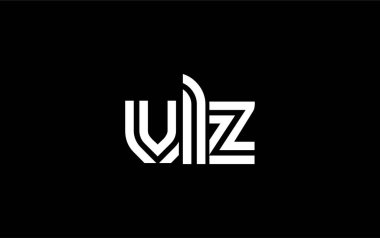 VLZ Yaratıcı Eşsiz Modern Harf Logosu Tasarımı. Benzersiz bir harf dizaynına sahip stilize logo, soyut minimalist estetik ve modern cazibe sunar.