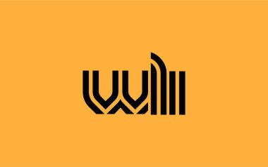 WLI Yaratıcı Eşsiz Modern Harf Logosu Tasarımı. Benzersiz bir harf dizaynına sahip stilize logo, soyut minimalist estetik ve modern cazibe sunar.