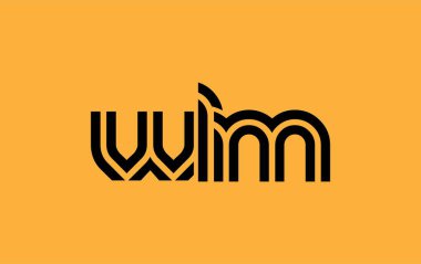 WLM Yaratıcı Eşsiz Modern Harf Logosu Tasarımı. Benzersiz bir harf dizaynına sahip stilize logo, soyut minimalist estetik ve modern cazibe sunar.