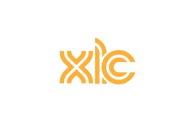 XLC Yaratıcı Eşsiz Modern Harf Logosu Tasarımı. Benzersiz bir harf dizaynına sahip stilize logo, soyut minimalist estetik ve modern cazibe sunar.