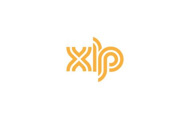 XLP Yaratıcı Eşsiz Modern Harf Logosu Tasarımı. Benzersiz bir harf dizaynına sahip stilize logo, soyut minimalist estetik ve modern cazibe sunar.