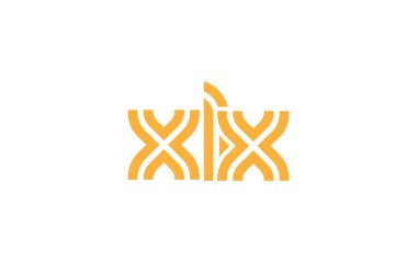 XLX Yaratıcı Eşsiz Modern Harf Logosu Tasarımı. Benzersiz bir harf dizaynına sahip stilize logo, soyut minimalist estetik ve modern cazibe sunar.