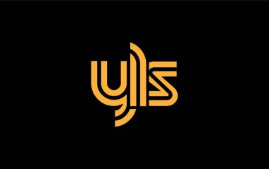 YLS Yaratıcı Eşsiz Modern Harf Logosu Tasarımı. Benzersiz bir harf dizaynına sahip stilize logo, soyut minimalist estetik ve modern cazibe sunar.