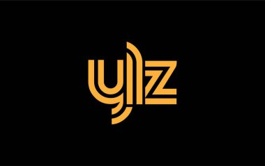 YLZ Yaratıcı Eşsiz Modern Harf Logosu Tasarımı. Benzersiz bir harf dizaynına sahip stilize logo, soyut minimalist estetik ve modern cazibe sunar.