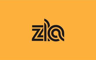 ZLA Yaratıcı Eşsiz Modern Harf Logosu Tasarımı. Benzersiz bir harf dizaynına sahip stilize logo, soyut minimalist estetik ve modern cazibe sunar.