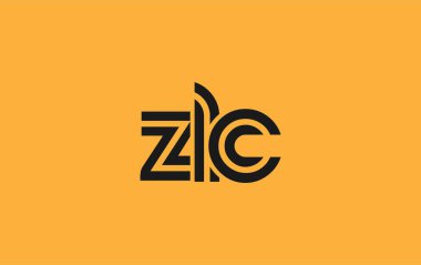 ZLC Yaratıcı Eşsiz Modern Harf Logosu Tasarımı. Benzersiz bir harf dizaynına sahip stilize logo, soyut minimalist estetik ve modern cazibe sunar.