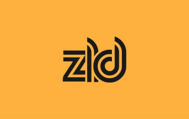 ZLD Yaratıcı Eşsiz Modern Harf Logosu Tasarımı. Benzersiz bir harf dizaynına sahip stilize logo, soyut minimalist estetik ve modern cazibe sunar.