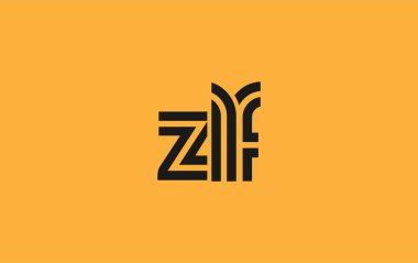 ZLF Yaratıcı Eşsiz Modern Harf Logosu Tasarımı. Benzersiz bir harf dizaynına sahip stilize logo, soyut minimalist estetik ve modern cazibe sunar.