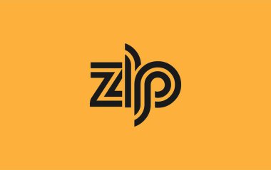 ZLP Yaratıcı Eşsiz Modern Harf Logosu Tasarımı. Benzersiz bir harf dizaynına sahip stilize logo, soyut minimalist estetik ve modern cazibe sunar.