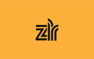 ZLR Yaratıcı Eşsiz Modern Harf Logosu Tasarımı. Benzersiz bir harf dizaynına sahip stilize logo, soyut minimalist estetik ve modern cazibe sunar.