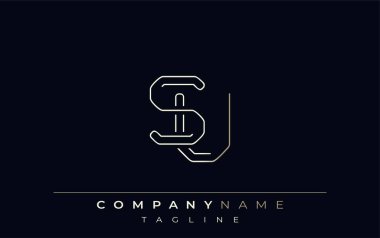 SU Soyut Satır Biçimi Logosu. Harflerin S ve U Soyut Satır Biçiminin Minimalist Tasarımı