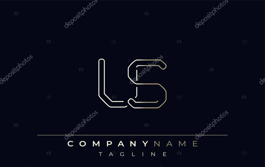 US Abstract Line Style Logo. Minimalist Design Featuring the Letters U and S Abstract Line Style