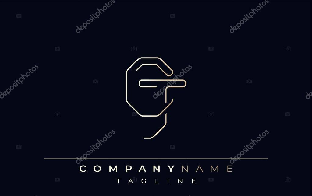 CJ Abstract Line Style Logo. Minimalist Design Featuring the Letters C and J Abstract Line Style