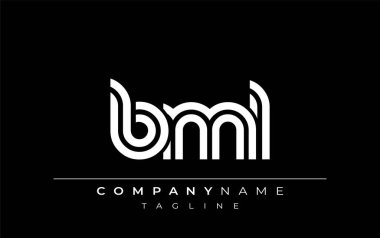 BML Yaratıcı Eşsiz Modern Harf Logosu Tasarımı. Benzersiz bir harf dizaynına sahip stilize logo, soyut minimalist estetik ve modern cazibe sunar.