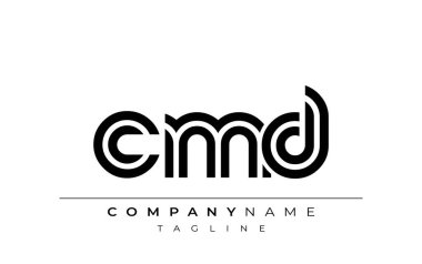 CMD Yaratıcı Eşsiz Modern Harf Logosu Tasarımı. Benzersiz bir harf dizaynına sahip stilize logo, soyut minimalist estetik ve modern cazibe sunar.
