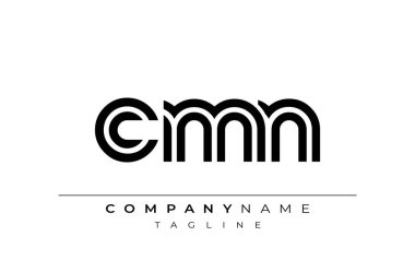 CMN Yaratıcı Eşsiz Modern Harf Logosu Tasarımı. Benzersiz bir harf dizaynına sahip stilize logo, soyut minimalist estetik ve modern cazibe sunar.