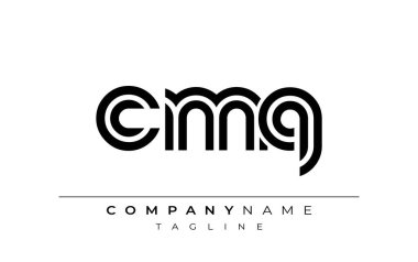 CMQ Yaratıcı Eşsiz Modern Harf Logosu Tasarımı. Benzersiz bir harf dizaynına sahip stilize logo, soyut minimalist estetik ve modern cazibe sunar.