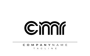 CMR Yaratıcı Eşsiz Modern Harf Logosu Tasarımı. Benzersiz bir harf dizaynına sahip stilize logo, soyut minimalist estetik ve modern cazibe sunar.