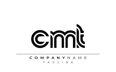 CMT Yaratıcı Eşsiz Modern Harf Logosu Tasarımı. Benzersiz bir harf dizaynına sahip stilize logo, soyut minimalist estetik ve modern cazibe sunar.