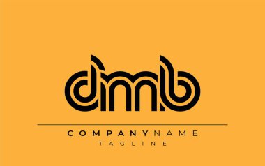 DMB Yaratıcı Eşsiz Modern Harf Logosu Tasarımı. Benzersiz bir harf dizaynına sahip stilize logo, soyut minimalist estetik ve modern cazibe sunar.