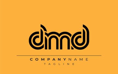 DMD Yaratıcı Eşsiz Modern Harf Logosu Tasarımı. Benzersiz bir harf dizaynına sahip stilize logo, soyut minimalist estetik ve modern cazibe sunar.