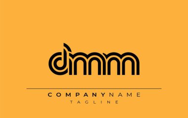 DMM Yaratıcı Eşsiz Modern Harf Logosu Tasarımı. Benzersiz bir harf dizaynına sahip stilize logo, soyut minimalist estetik ve modern cazibe sunar.