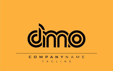 DMO Yaratıcı Eşsiz Modern Harf Logosu Tasarımı. Benzersiz bir harf dizaynına sahip stilize logo, soyut minimalist estetik ve modern cazibe sunar.