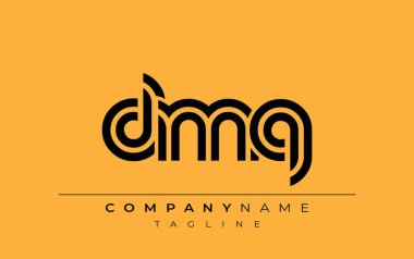 DMQ Yaratıcı Eşsiz Modern Harf Logosu Tasarımı. Benzersiz bir harf dizaynına sahip stilize logo, soyut minimalist estetik ve modern cazibe sunar.