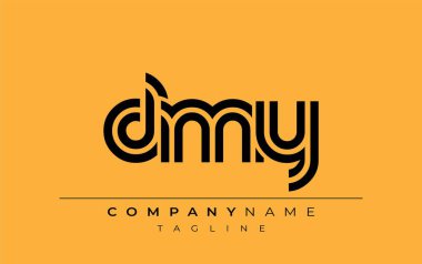 DMY Yaratıcı Eşsiz Modern Harf Logosu Tasarımı. Benzersiz bir harf dizaynına sahip stilize logo, soyut minimalist estetik ve modern cazibe sunar.