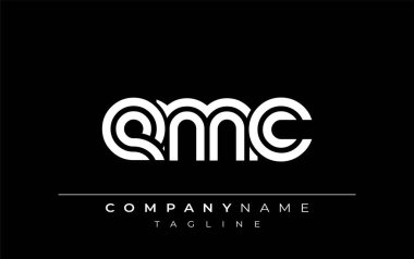 EMC Yaratıcı Eşsiz Modern Harf Logosu Tasarımı. Benzersiz bir harf dizaynına sahip stilize logo, soyut minimalist estetik ve modern cazibe sunar.
