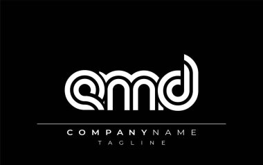 EMD Yaratıcı Eşsiz Modern Harf Logosu Tasarımı. Benzersiz bir harf dizaynına sahip stilize logo, soyut minimalist estetik ve modern cazibe sunar.