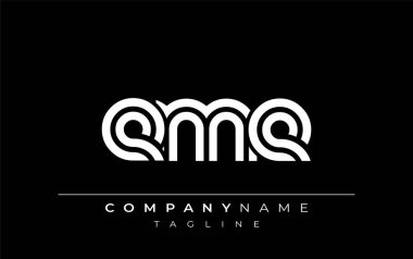 EME Yaratıcı Eşsiz Modern Harf Logosu Tasarımı. Benzersiz bir harf dizaynına sahip stilize logo, soyut minimalist estetik ve modern cazibe sunar.