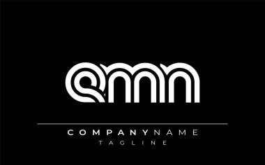 EMN Yaratıcı Eşsiz Modern Harf Logosu Tasarımı. Benzersiz bir harf dizaynına sahip stilize logo, soyut minimalist estetik ve modern cazibe sunar.