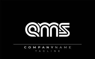 EMS Yaratıcı Eşsiz Modern Harf Logosu Tasarımı. Benzersiz bir harf dizaynına sahip stilize logo, soyut minimalist estetik ve modern cazibe sunar.