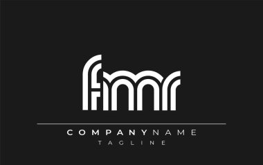 FMR Yaratıcı Eşsiz Modern Harf Logosu Tasarımı. Benzersiz bir harf dizaynına sahip stilize logo, soyut minimalist estetik ve modern cazibe sunar.