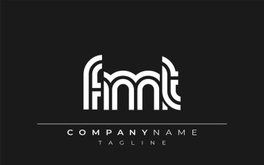FMT Yaratıcı Eşsiz Modern Harf Logosu Tasarımı. Benzersiz bir harf dizaynına sahip stilize logo, soyut minimalist estetik ve modern cazibe sunar.