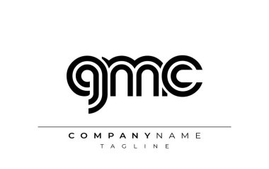 GMC Yaratıcı Eşsiz Modern Harf Logosu Tasarımı. Benzersiz bir harf dizaynına sahip stilize logo, soyut minimalist estetik ve modern cazibe sunar.