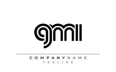 GMI Yaratıcı Eşsiz Modern Harf Logosu Tasarımı. Benzersiz bir harf dizaynına sahip stilize logo, soyut minimalist estetik ve modern cazibe sunar.