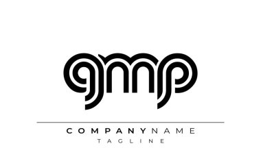 GMP Yaratıcı Eşsiz Modern Harf Logosu Tasarımı. Benzersiz bir harf dizaynına sahip stilize logo, soyut minimalist estetik ve modern cazibe sunar.