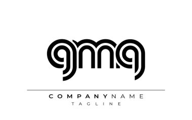 GMQ Yaratıcı Eşsiz Modern Harf Logosu Tasarımı. Benzersiz bir harf dizaynına sahip stilize logo, soyut minimalist estetik ve modern cazibe sunar.