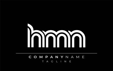 HMN Yaratıcı Eşsiz Modern Harf Logosu Tasarımı. Benzersiz bir harf dizaynına sahip stilize logo, soyut minimalist estetik ve modern cazibe sunar.
