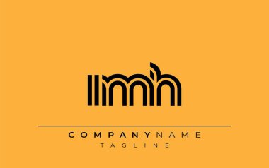 IMH Yaratıcı Eşsiz Modern Harf Logosu Tasarımı. Benzersiz bir harf dizaynına sahip stilize logo, soyut minimalist estetik ve modern cazibe sunar.